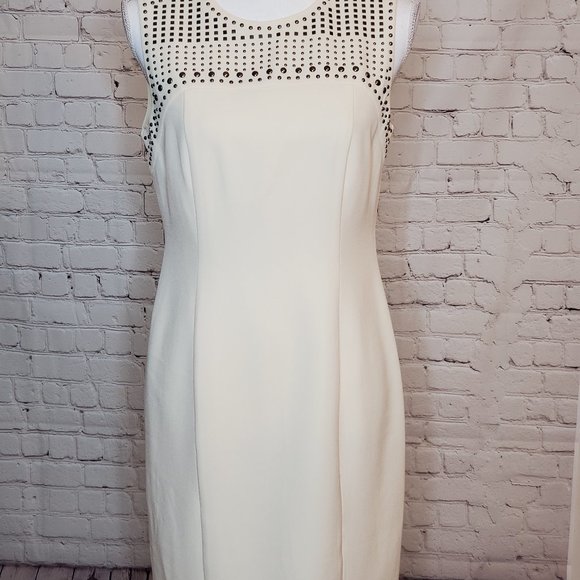 Kasper Dresses & Skirts - Kasper Sleeveless Ivory  Dress